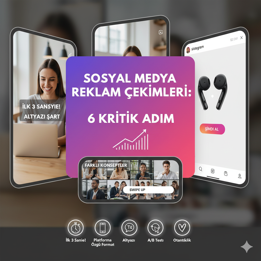 Sosyal Medya Reklam Çekimlerinde Dikkat Edilmesi Gereken 6 Kritik Adım